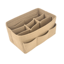 Organizador de bolsa Dido bege, com compartimentos internos para manter itens organizados e acessíveis.