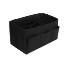 Organizador de bolsa Dido preto, suporte para manter itens organizados e acessíveis dentro de bolsas e sacolas.