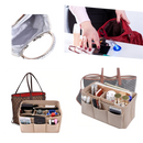 Organizador de bolsas Dido para acessórios e organização de bolsas, com compartimentos internos visíveis na imagem.