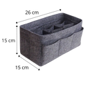 Organizador de bolsa Dido para manter itens organizados, com compartimentos internos para bolsas e acessórios.