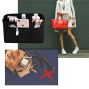 Organizador de bolsa Dido, espaço para organização de itens, com compartimentos internos, em tecido resistente.