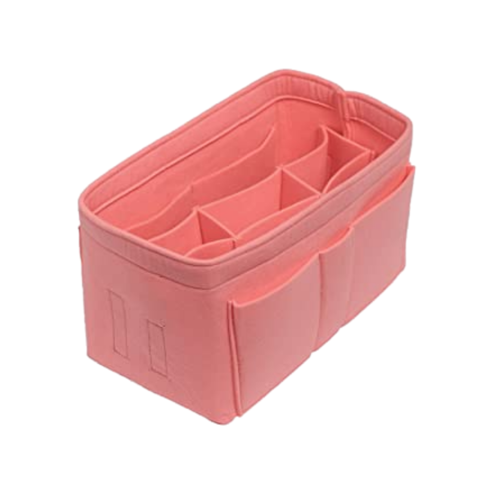 Divisor de bolsa Dido em rosa, organizador de sacola para manter itens separados e facilitar o acesso.