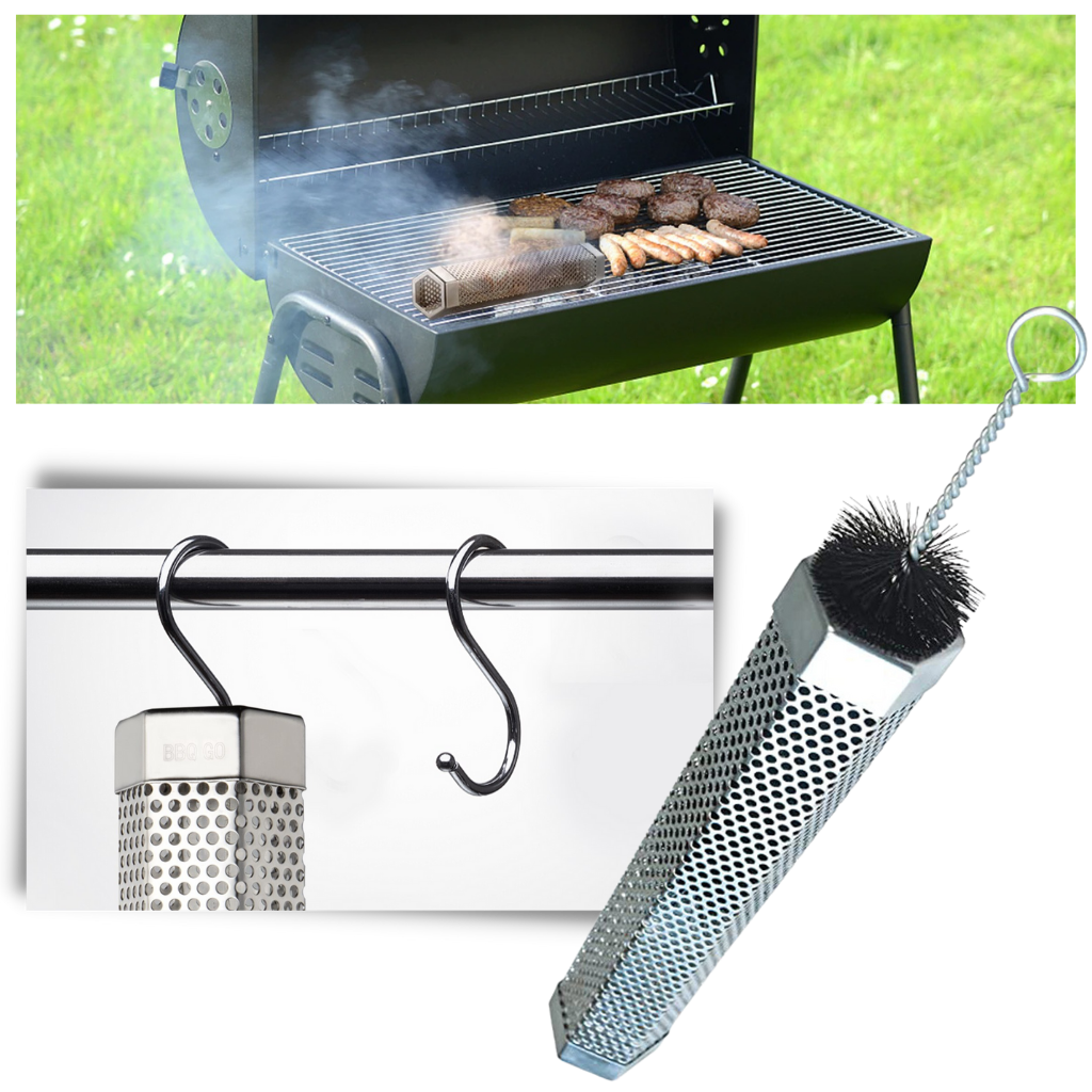 Gerador de fumaça para churrasqueira Akloker com design hexagonal para acessórios de pequeno eletrodoméstico de BBQ