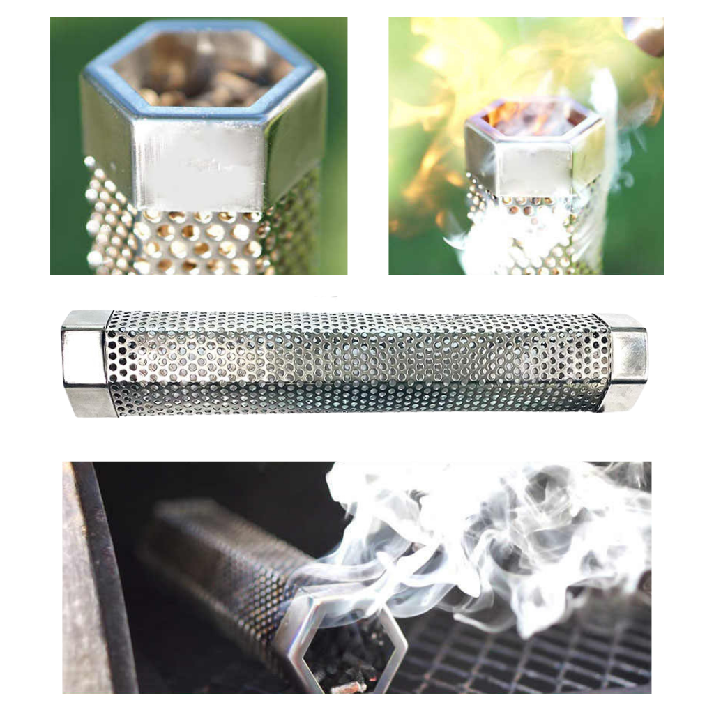Gerador de fumaça Akloker para churrasco, acessório de eletrodoméstico pequeno, mostra fumaça saindo do gerador para BBQ