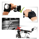 Espelho de retrovisor de pulso para bicicleta Hemoton, com estrutura ajustável para ciclismo, visível na imagem.
