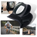 Espelho de punho para bicicleta Hemoton, visor de ciclismo com suporte ajustável e acabamento em plástico preto.