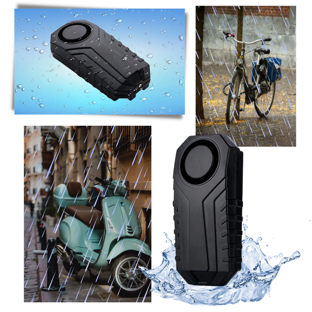 Alarme elétrica à prova d'água para bicicleta Fosmon, sistema de segurança com sensor e controle remoto para ciclismo.