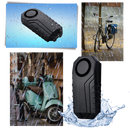 Alarme elétrica à prova d'água para bicicleta Fosmon, sistema de segurança com sensor e controle remoto para ciclismo.