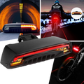 Luz de segurança traseira para bicicleta Bfull com luzes de piscar, ideal para ciclismo e maior visibilidade noturna.