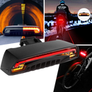Luz de segurança traseira para bicicleta Bfull com luzes de piscar, ideal para ciclismo e maior visibilidade noturna.