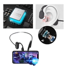 Fones de ouvido de condução óssea Foeses, componentes de áudio estéreo com design que permite ouvir sem cobrir as orelhas.