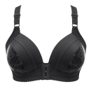 Soutien-gorge rebaixador sem fio da Naiflowers, modelo preto, com design confortável para uso diário.
