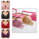 Soutien-gorge rebaixado sem fio da Naiflowers, roupa íntima confortável, em cores variadas, visível na imagem.