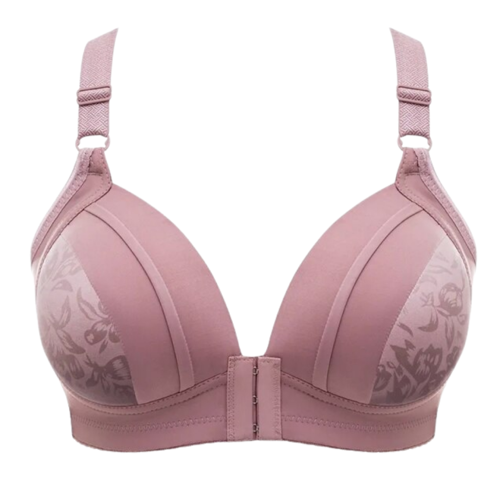 Soutien-gorge rebaixado sem alças da Naiflowers, cor roxa clara, feito de tecido confortável, sem arames.