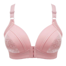 Soutien-gorge rebaixador sem fio da Naiflowers em rosa, com design confortável e sem arames, para uso diário.