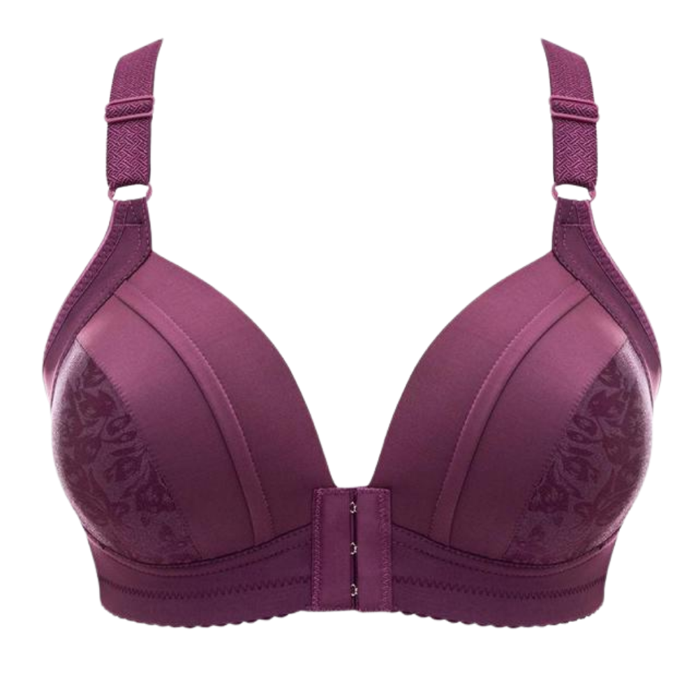 Soutien-gorge rehaussant sem fio da Naiflowers, em tom roxo, com design confortável e sem aro.