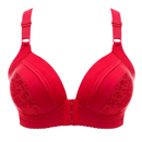 Soutien-gorge rebaixado sem fio da marca Naiflowers, em cor vermelha, com design confortável e sem enchimento.