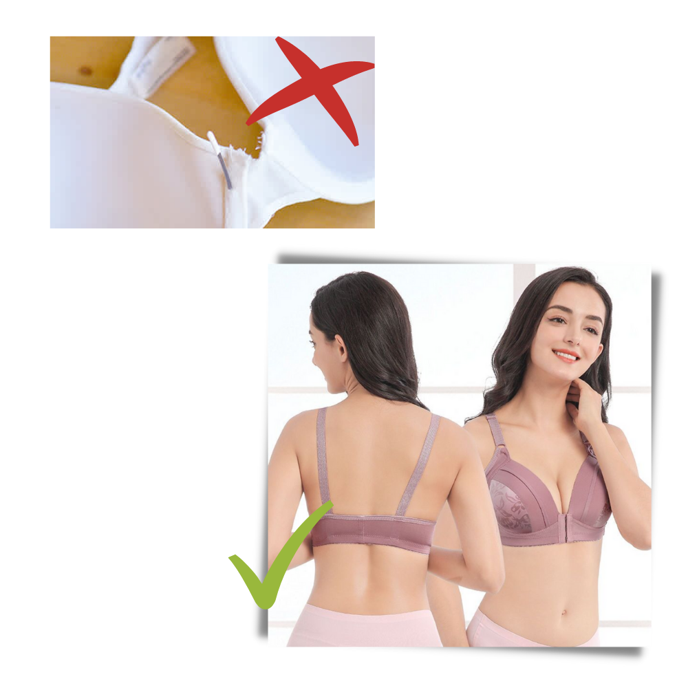 Soutien-gorge rebaixado sem fio da Naiflowers, lingerie confortável e sem aro, em tecido macio e ajuste natural.