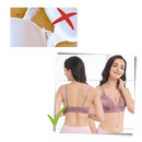 Soutien-gorge rebaixado sem fio da Naiflowers, lingerie confortável e sem aro, em tecido macio e ajuste natural.
