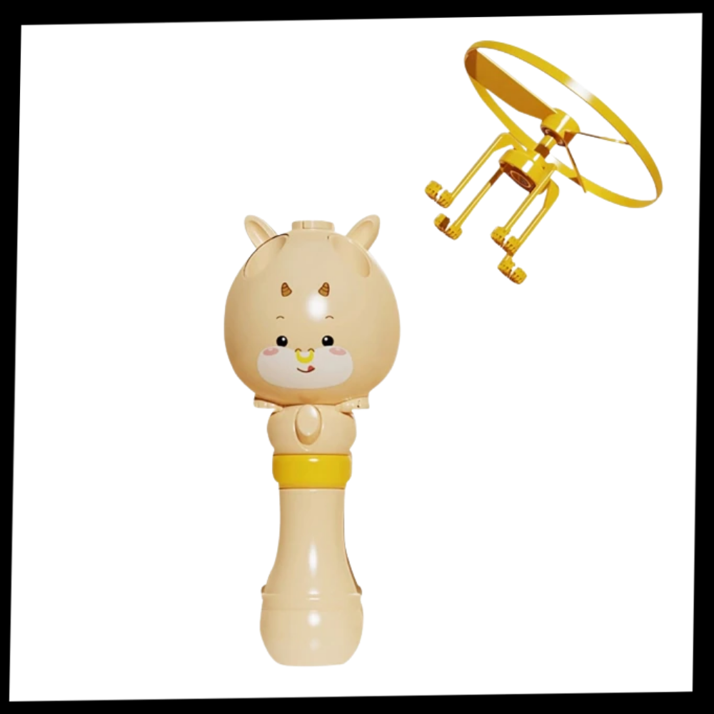 Máquina de bolhas 2 em 1 da Floepx, brinquedo de atividade com geração de bolhas para diversão infantil.