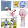 Máquina de bolhas 2-em-1 da Floepx, brinquedo de atividade com botão para criar bolhas e diversão para crianças.