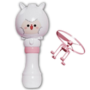 Máquina de bolhas 2 em 1 da Floepx, brinquedo de atividade com design de ovelha, produz bolhas coloridas e divertidas.