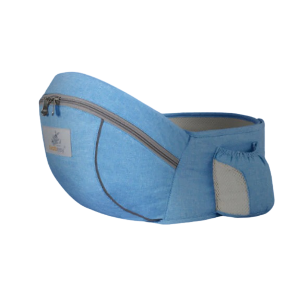 Assento de bebê para cinto na cintura, marca Wonderfold Wagon, suporte ergonômico para carregar o bebê na cintura.