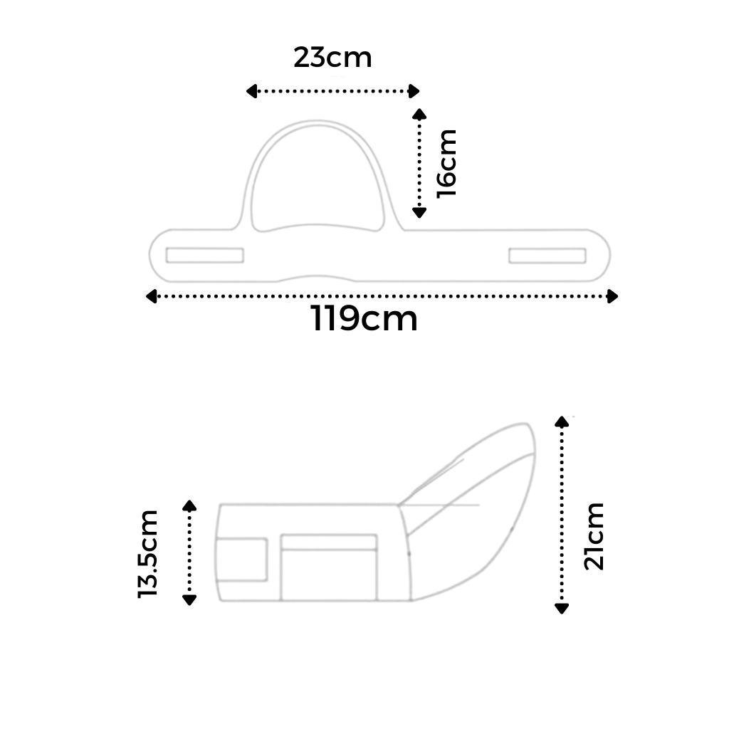 Assento de porta-bebê para fixar na cintura, marca Wonderfold Wagon, mostrando a estrutura e design para transporte confortável do bebê.