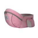 Assento de porta-bebê pink da Wonderfold Wagon para prender na cintura, confortável e compacto para carregar o bebê.