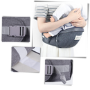 Assento de bebê porta-bebê para prender na cintura, marca Wonderfold Wagon, confortável e fácil de usar, para transporte seguro do bebê.