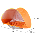 Tenda de praia portátil para bebê com mini-piscina, ideal para camping e atividades ao ar livre, da marca Elbourn.