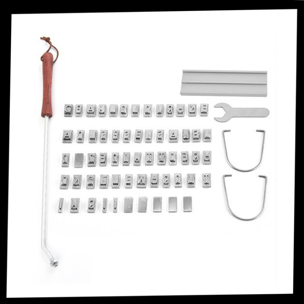 Ferramenta de marcação para churrasco Hemoton, acessório para eletrodomésticos de pequeno porte, ferramenta para marcar carnes no churrasco.