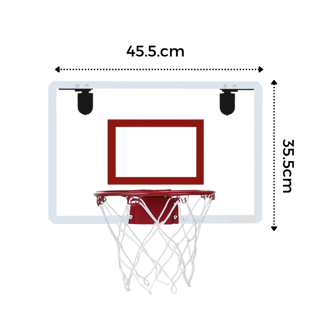 Conjunto de mini cesta de basquete Gosports com bola e suporte para brincadeiras em ambiente interno.