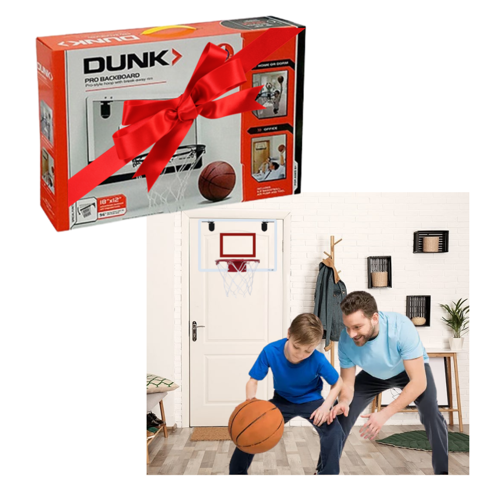 Conjunto de mini cesta de basquete Gosports com bola, ideal para jogar em ambientes internos e decoração esportiva.
