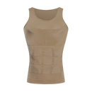 Camisa modeladora de compressão bege da marca Mersariphy, corpo ajustado e confortável, roupa de sous-vêtements shapewear.