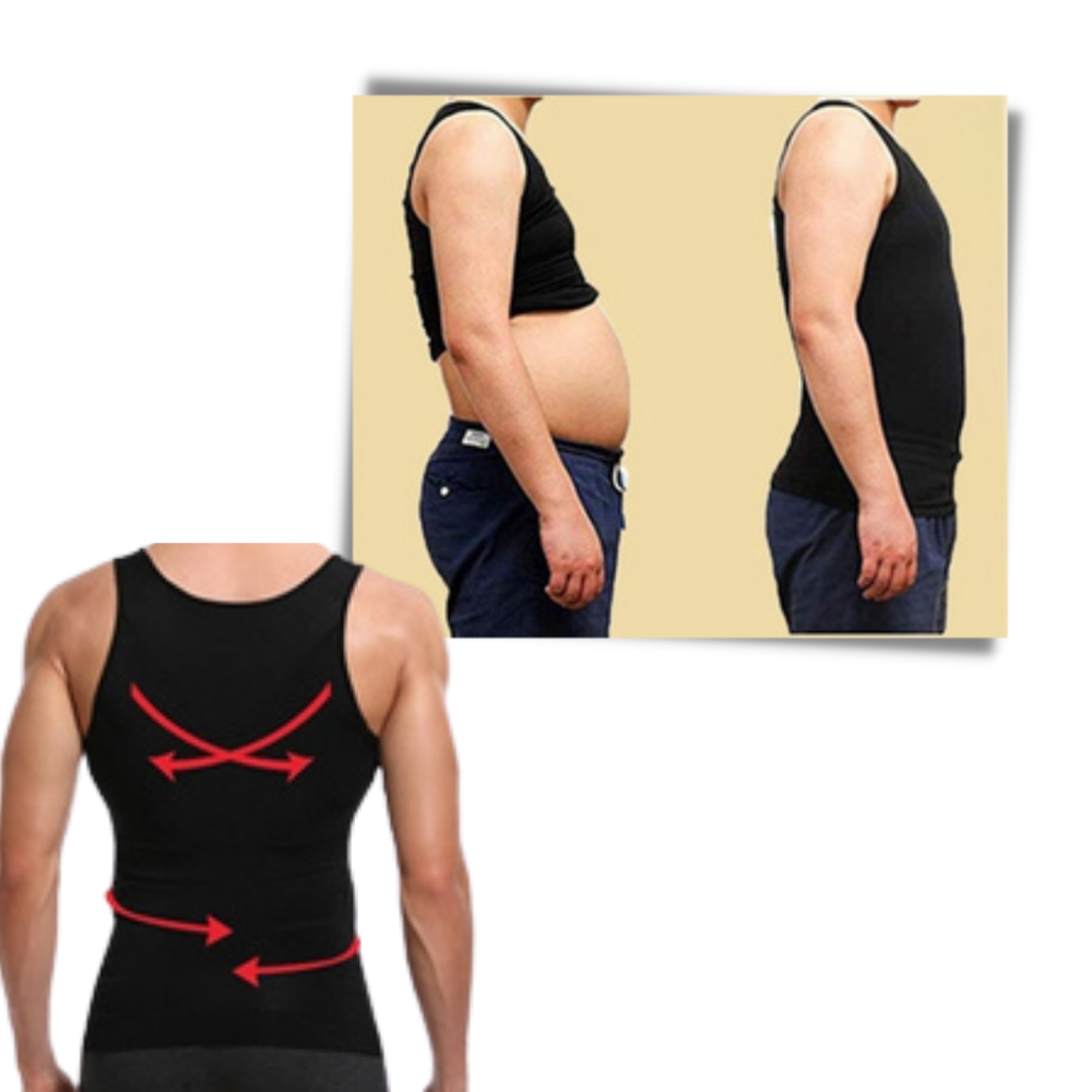 Camisa de compressão modeladora Mersariphy, debardeur amincissant, roupa íntima de suporte e modelagem corporal.