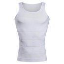 Débardeur amincipiante de compressão da Mersariphy, corpo slim, tecido branco, roupa íntima modeladora e de suporte.