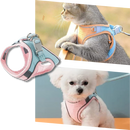 Colete para gatos da Topumt com conjunto de arreio e guia para animais de estimação, usando vestuário para segurança e conforto.