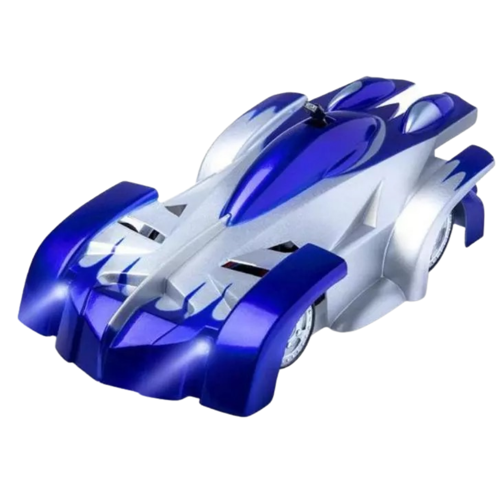 Carro de escalada telecommandado Victsing azul, brinquedo RC com rodas robustas para aventuras de escalada indoor e outdoor.