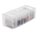 Organizador de roupas em malha Pakewalm com 7 compartimentos para roupas íntimas e acessórios, ideal para organização doméstica.