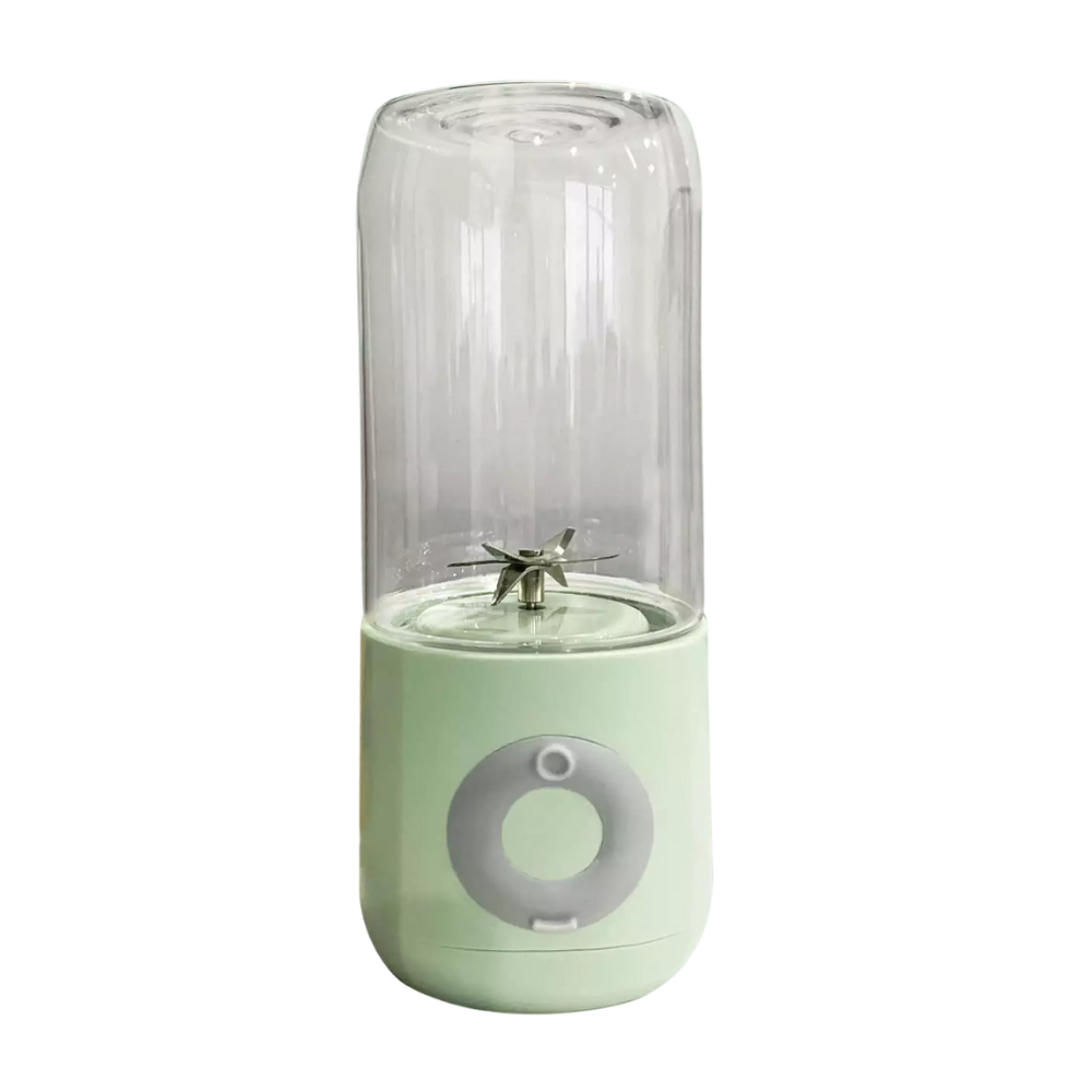 Mini liquidificador portátil Cofest com 6 lâminas, eletrodoméstico de cozinha compacto e verde para preparing smoothies e molhos.