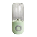 Mini liquidificador portátil Cofest com 6 lâminas, eletrodoméstico de cozinha compacto e verde para preparing smoothies e molhos.