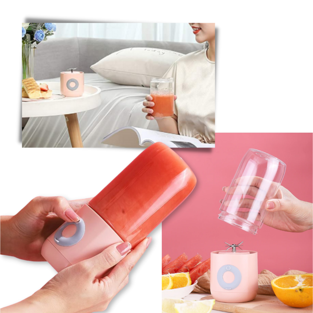 Mini mixer portátil Cofest com 6 lâminas, eletrodoméstico de cozinha compacto e prático para preparar smoothies e smoothies.