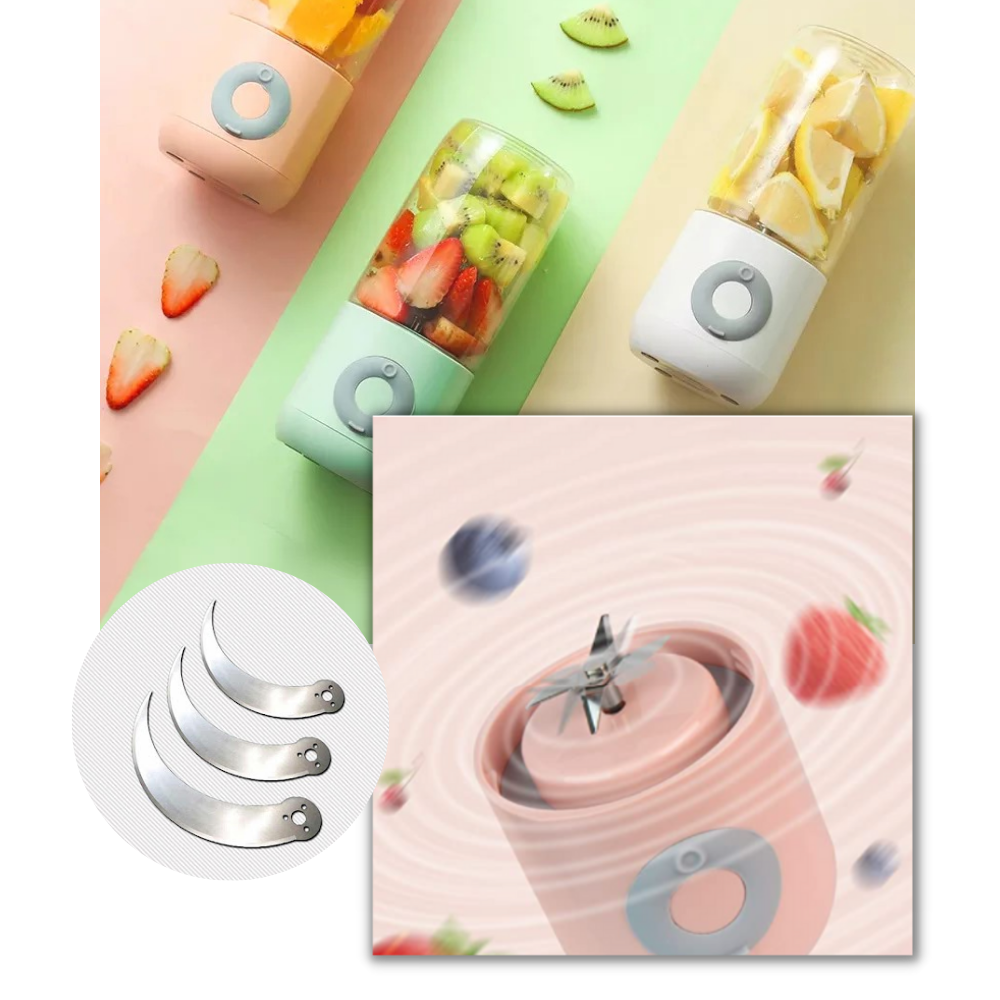 Mini liquidificador portátil Cofest com 6 lâminas, eletrodoméstico de cozinha compacto e eficiente para smoothies e molhos.