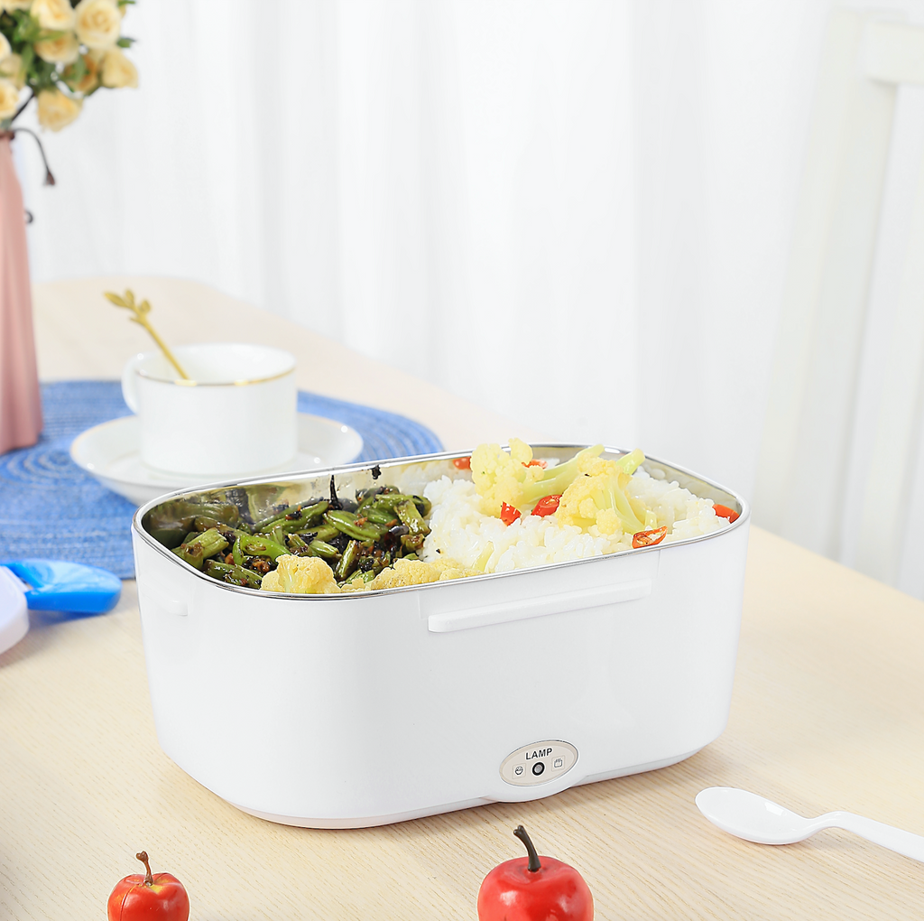 Suporte portátil para alimentos e bebidas Liveday, suporte elétrico aquecedor alimentício com design compacto e prático.