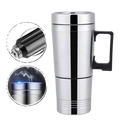 Tasse bouilloire elétrica de 300ml Homyl para carro, suporte portátil para aquecer bebidas em veículos.