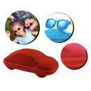 Estojo para óculos de sol infantil Wellpaid Entity com zíper, design fashion e proteção para óculos de crianças.