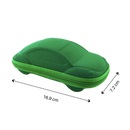 Estojo de óculos de sol infantil Wellpaid Entity com zíper, ideal para proteger as lentes de crianças, com detalhes coloridos.
