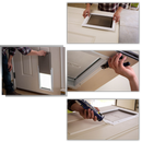 Chatière para porta Miarhb, porta com catnip, fácil de instalar, permite entrada e saída para gatos.