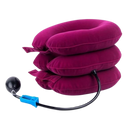 Colar cervical inflável rosa da Amc, suporte para pescoço e alívio de dores na região cervical.